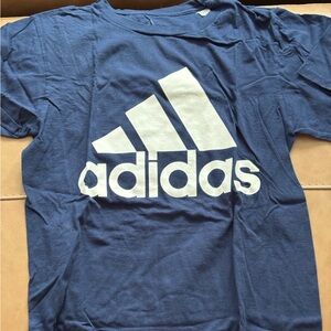 Adidas Navy Tee with White Logo